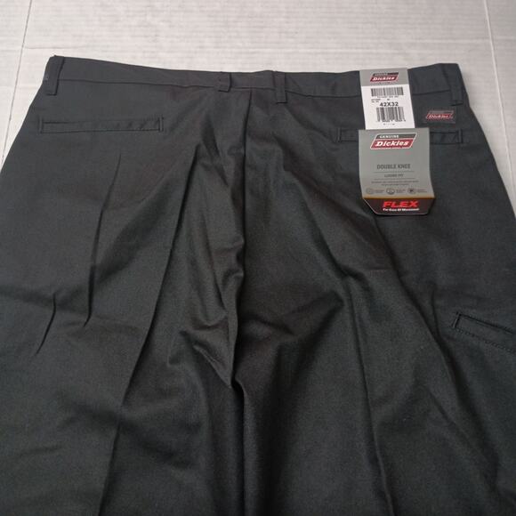Dickies Loose Fit Double Knee Work Pants Men's 42x32 Black Straight Leg - Picture 7 of 7